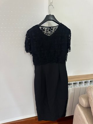 Vestido negro fiesta encaje