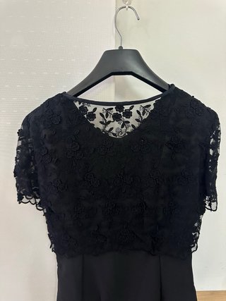 Vestido negro fiesta encaje