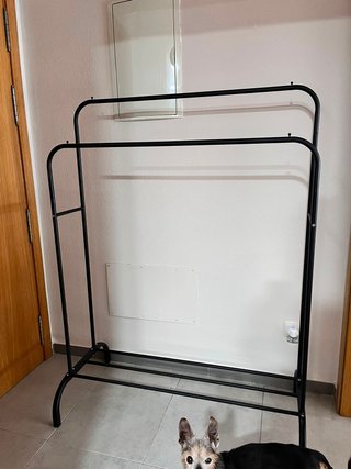 Perchero Organizador Metálico Negro