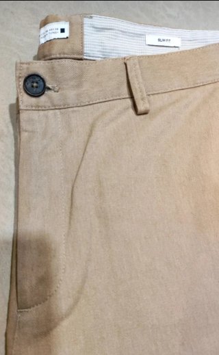 Pantaloni Zara Beige Taglia 54 Slim Fit