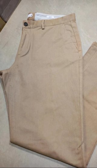 Pantaloni Zara Beige Taglia 54 Slim Fit