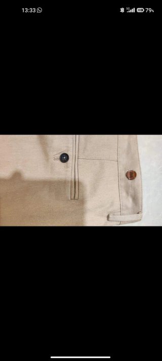 Pantaloni Zara Beige Taglia 54 Slim Fit