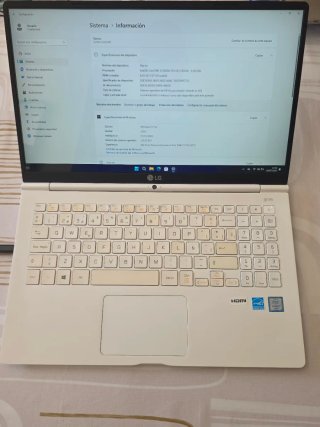 Portátil LG Gram 15" (Intel i7/8GB/256GB/Win11PRO