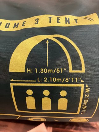 Tienda campaña 3 personas. Sólo usada 1 noche.
