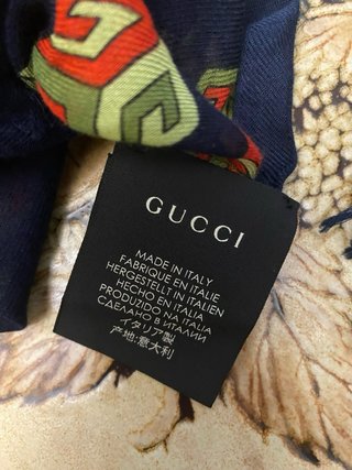 Bufanda Pañuelo Gucci Azul Multicolor