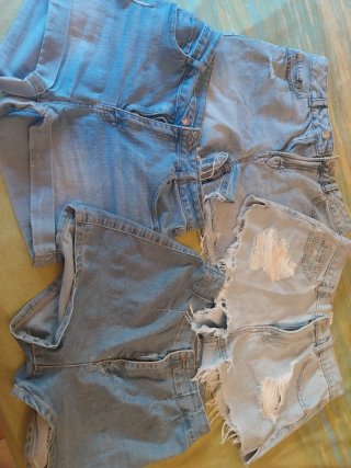 Lote 4 shorts vaqueros Pull&Bear