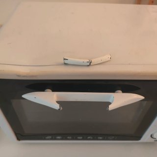 Mini horno eléctrico blanco