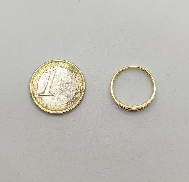 Anillo Oro 18k Circonitas T-15
