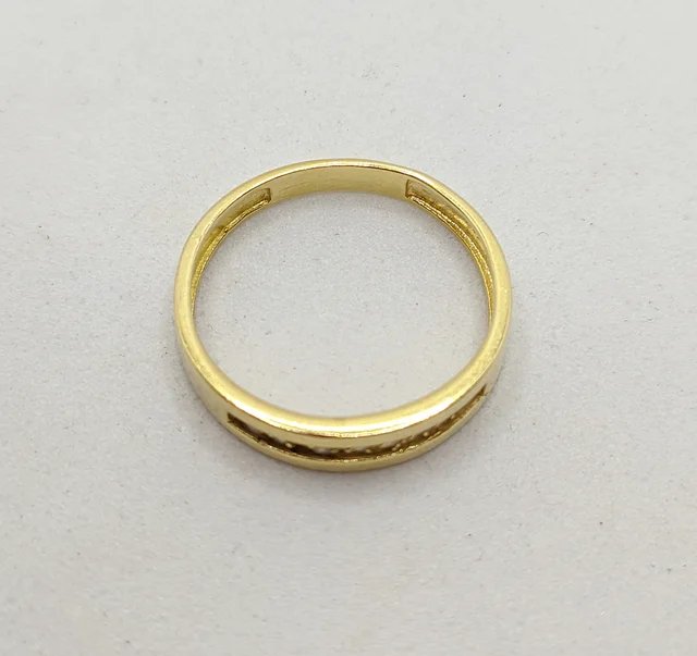 Anillo Oro 18k Circonitas T-15