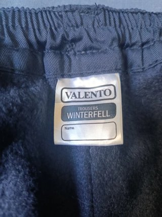 Pantalónes de trabajo azul con forro polar