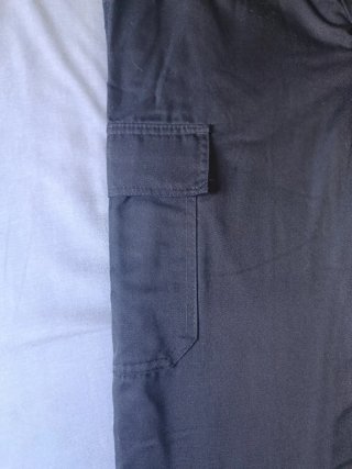 Pantalónes de trabajo azul con forro polar