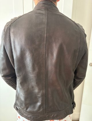 Chaqueta Piel Hombre Mango Marrón