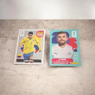 Panini Extra Sticker Luis Díaz y Tim Payne