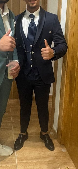 Traje de Novio Azul Marino