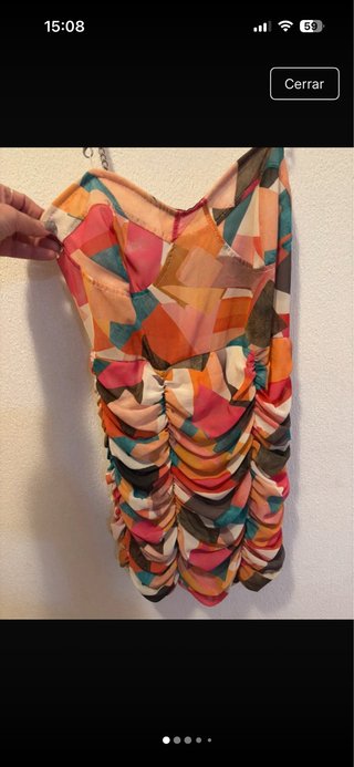 Vestido corto estampado