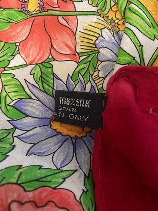 Pañuelo Pierre Balmain Flores y Espigas