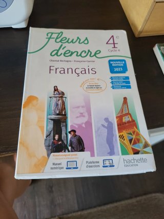 Français 4e Fleurs d'encre Livre de l'élève
