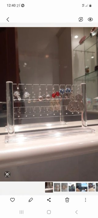 Expositor de pendientes acrílico