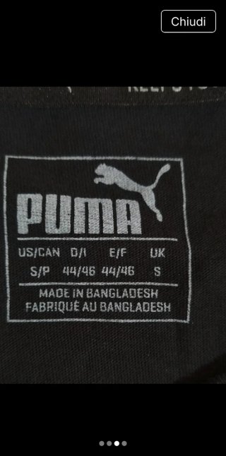 Maglietta Puma nera con logo