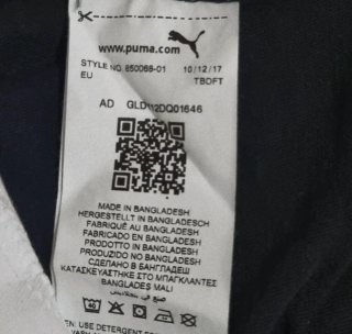 Maglietta Puma nera con logo