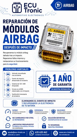 Reparación módulo AIRBAG