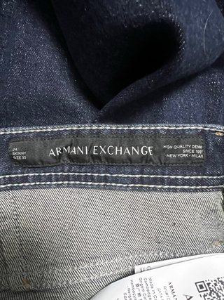 Jeans Armani Exchange Cotone Blu Taglia L