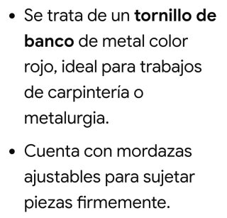 Tornillo de banco rojo