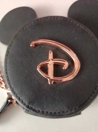 Monedero Disney Orejas Mickey Negro y Dorado
