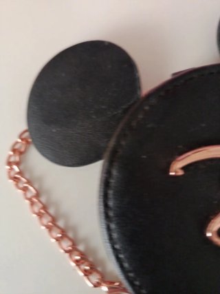 Monedero Disney Orejas Mickey Negro y Dorado