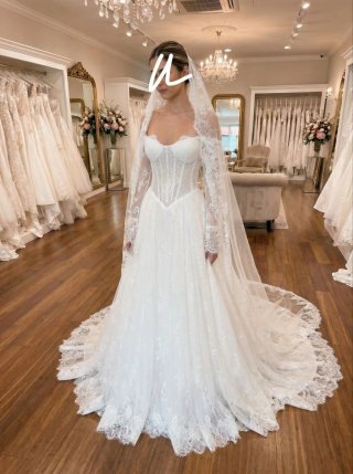 Vestido de Novia Encaje Largo Nuevo