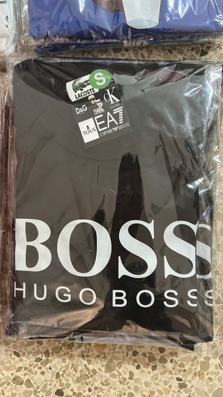 Camiseta BOSS HUGO BOSS Negra Talla S M L XL XXL