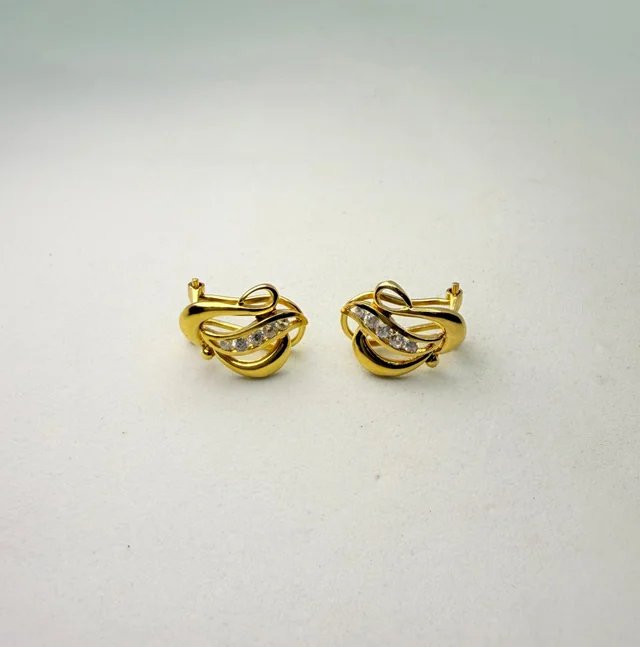 Pendientes Oro 18k Circonitas 4.46g