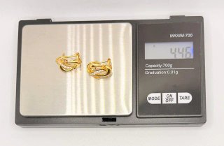 Pendientes Oro 18k Circonitas 4.46g