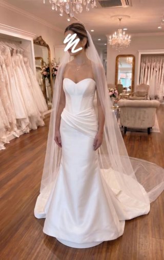 Vestido de Novia Sencillo y Elegante