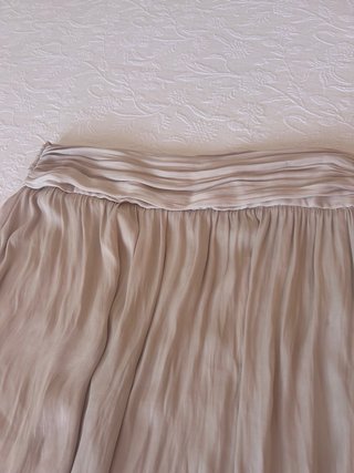 Falda Larga Beige Talla L
