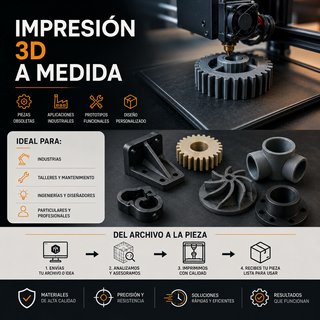 Impresión 3D a medida — Diseños personalizados