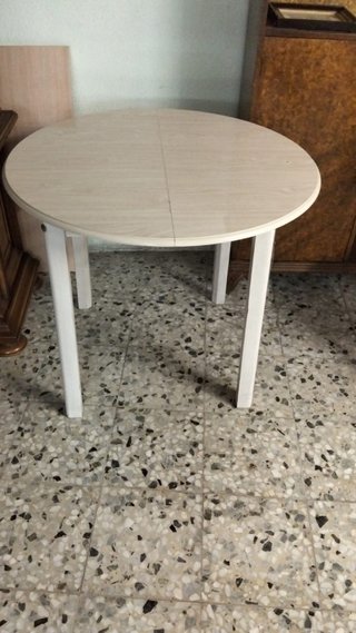 Mesa extensible redonda