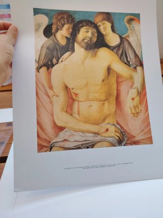Lámina Cristo y Ángeles Giovanni Bellini