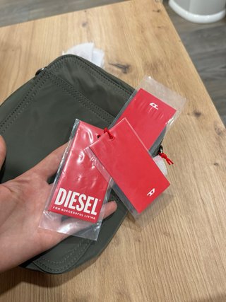 Borsa a tracolla Diesel unisex verde militare