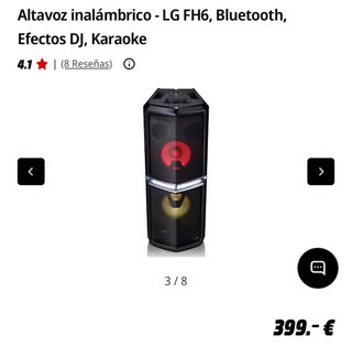 Altavoz LG FH6 Inalámbrico Bluetooth Karaoke