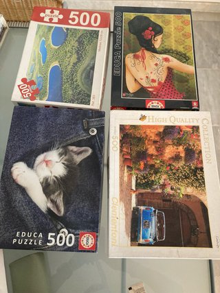 4 Puzzles 500 Piezas Educa y Clementoni
