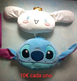 Cojines Cinnamoroll y Stitch