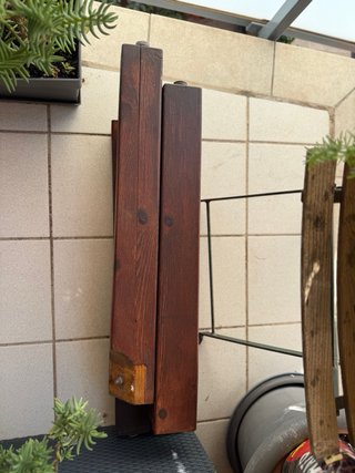 Mesa de madera para exterior