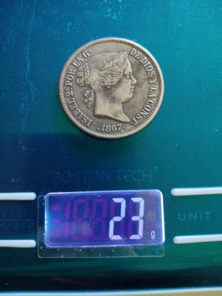 Moneda Isabel 2ª 1867