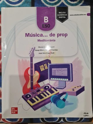 Libro Música ESO B Mediterrània