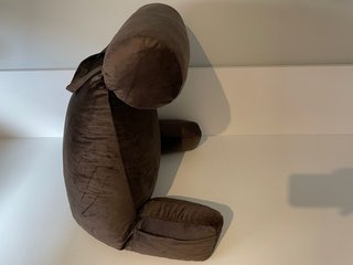 Sillón de lectura portátil marrón