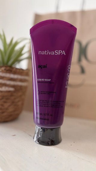Sabonete Líquido Nativa Spa Açaí, 200ml