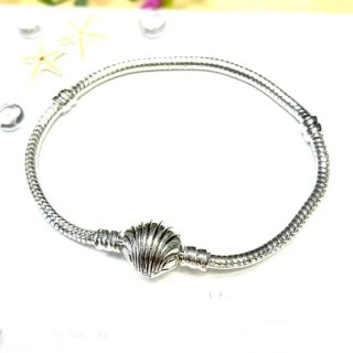 Pulsera Cadena Serpiente Cierre Concha