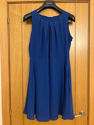 Vestido fiesta azul corto