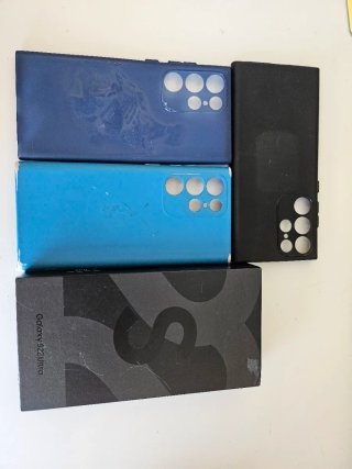 Lote Samsung S22 Ultra Fundas y Caja